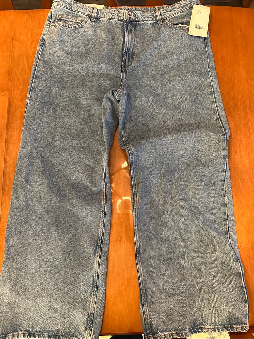 H&M Light Wash Wide Leg Jeans